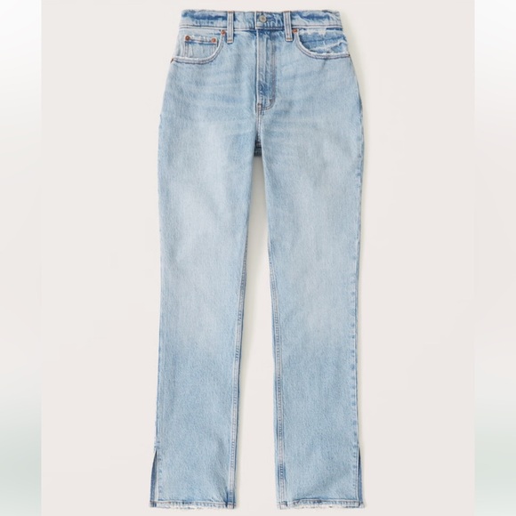 Abercrombie & Fitch Denim - Abercrombie & Fitch Curve Love Ultra High Rise 90s Straight Jean Size 35 / 20R
